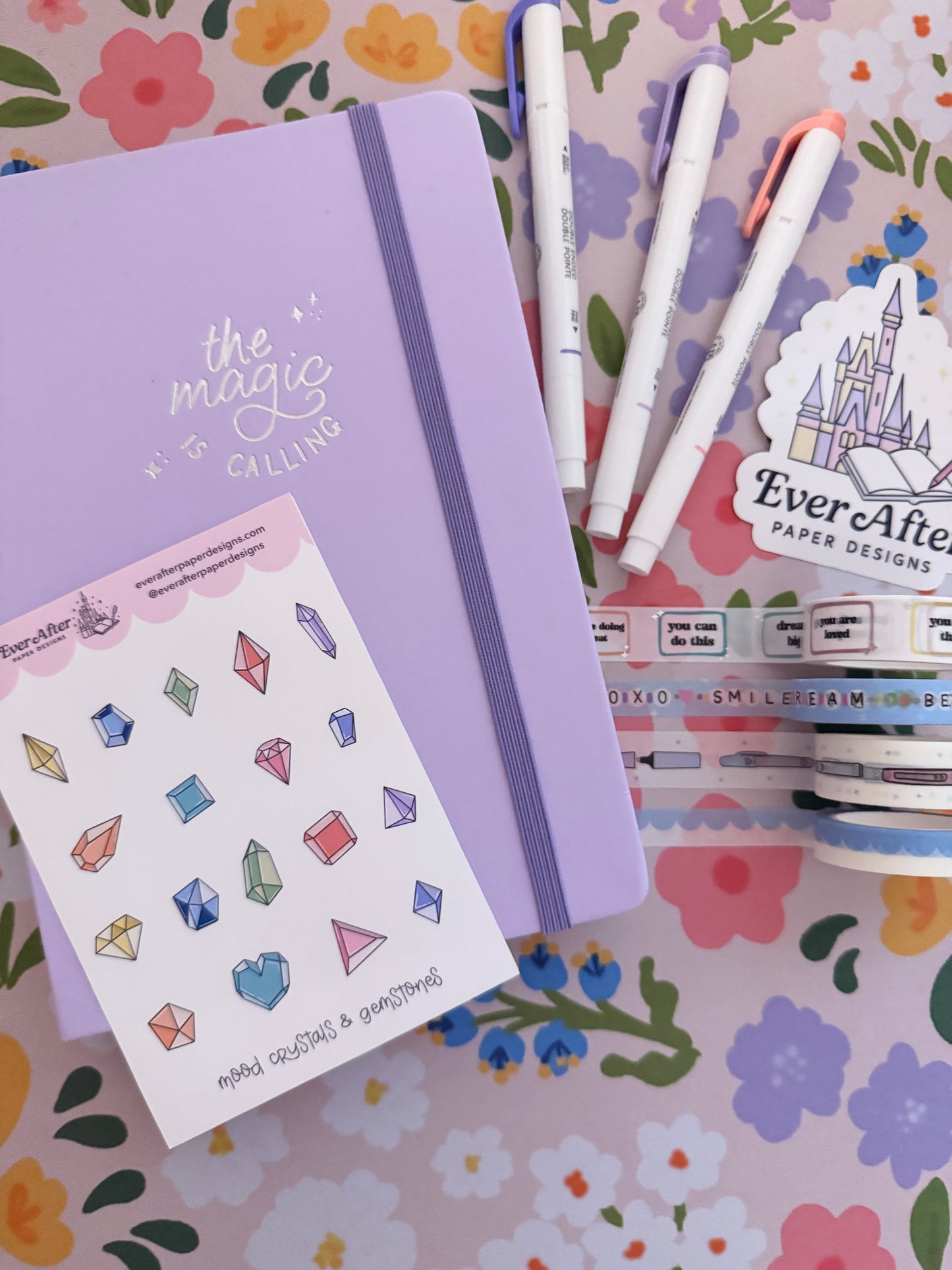 Mood Crystals & Gemstones Sticker Sheet
