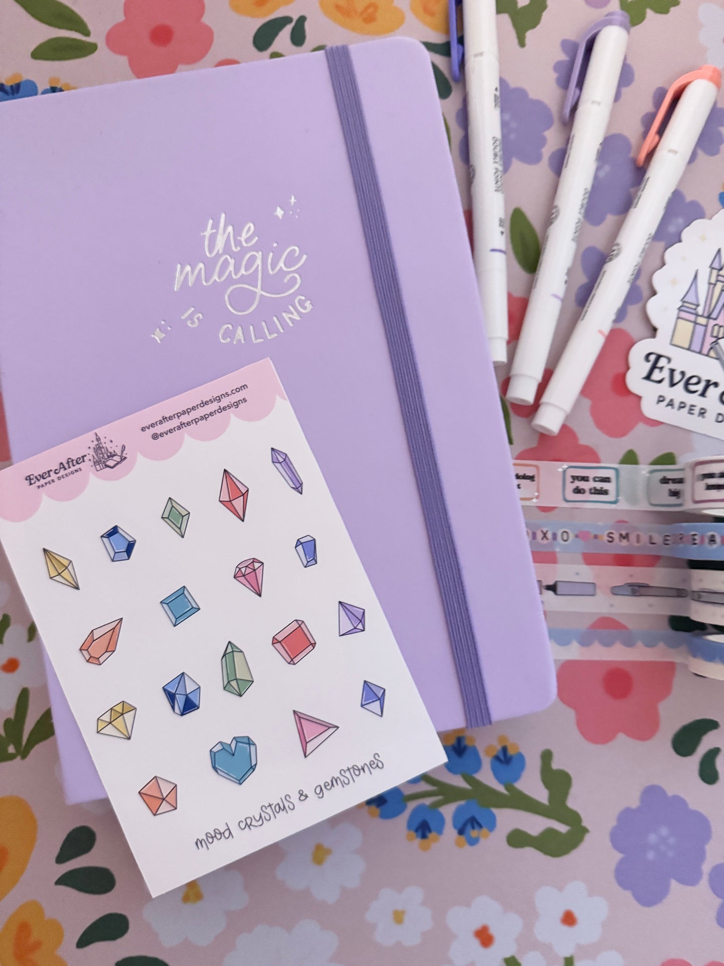 Mood Crystals & Gemstones Sticker Sheet