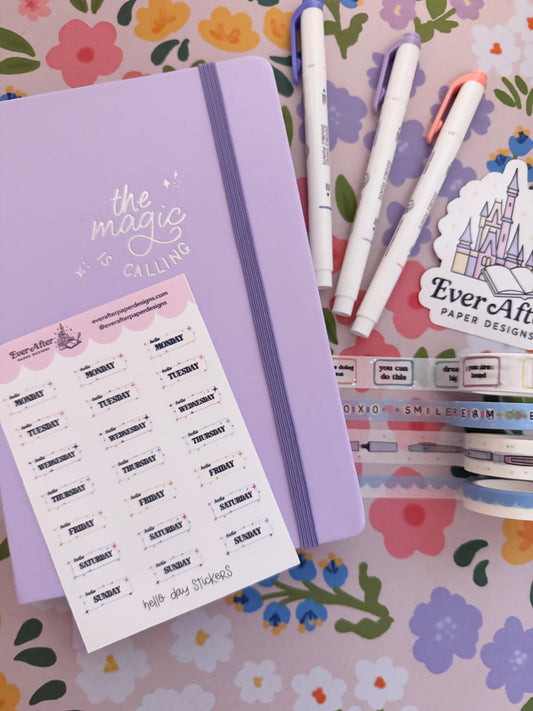 Hello Days Sticker Sheet