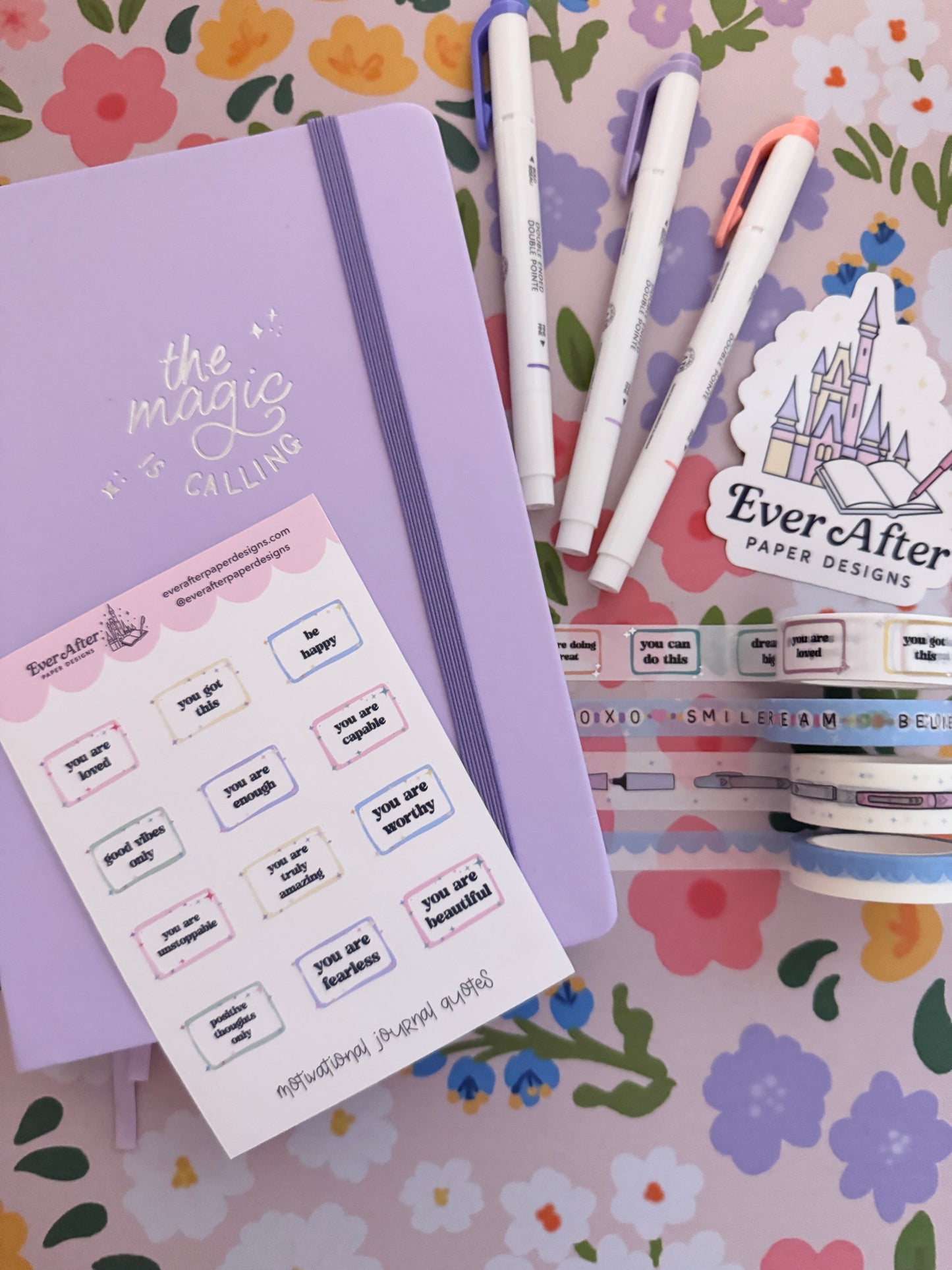 Motivational Journal Quotes Sticker Sheet