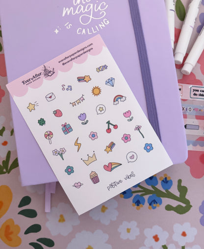 Positive Vibes Sticker Sheet