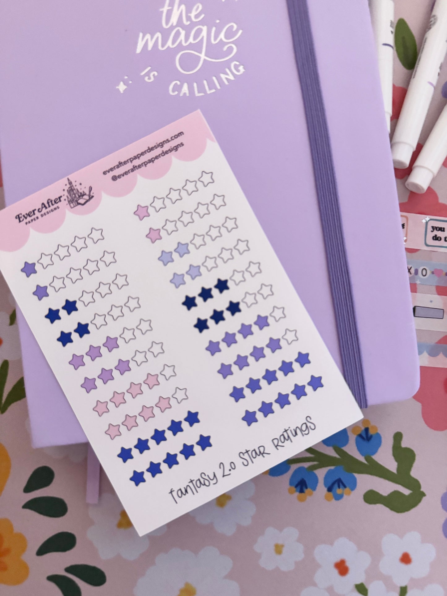 Fantasy 2.0 Star Ratings Sticker Sheet