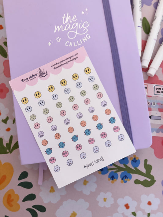 Mood Icons Sticker Sheet