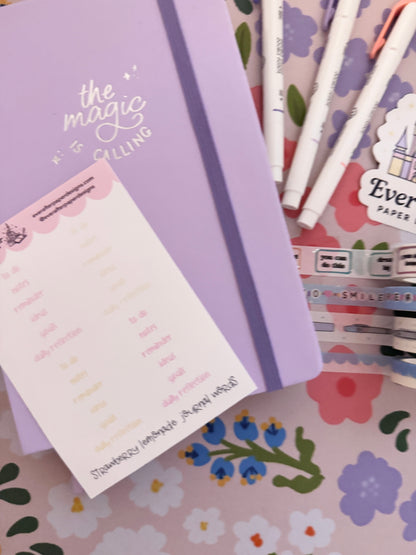 Strawberry Lemonade Journal Words Sticker Sheet