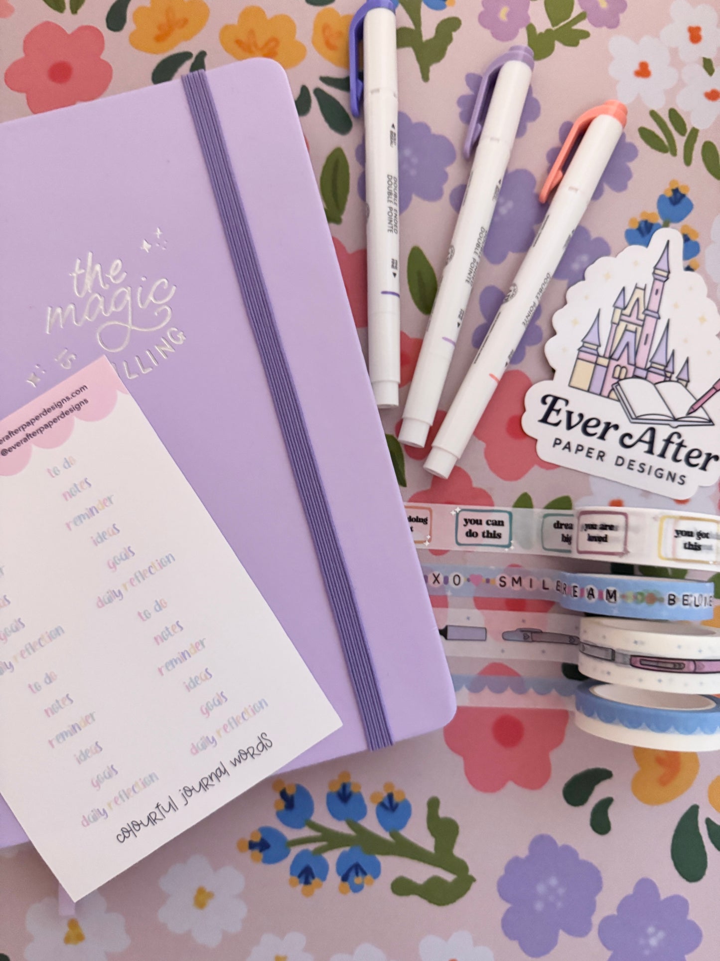 Colour Journal Words Sticker Sheet