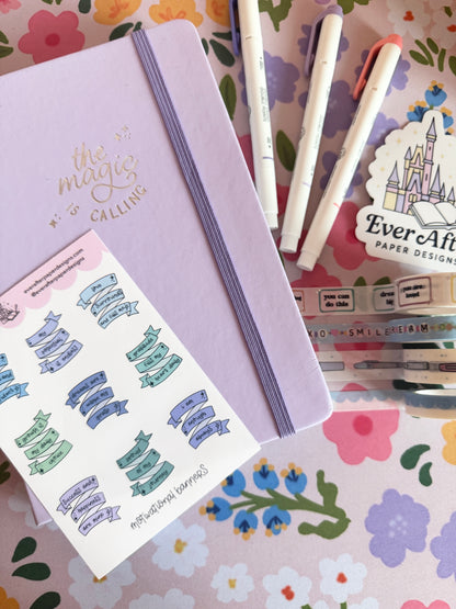Motivational Banners Sticker Sheet