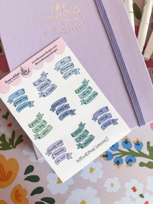 Motivational Banners Sticker Sheet