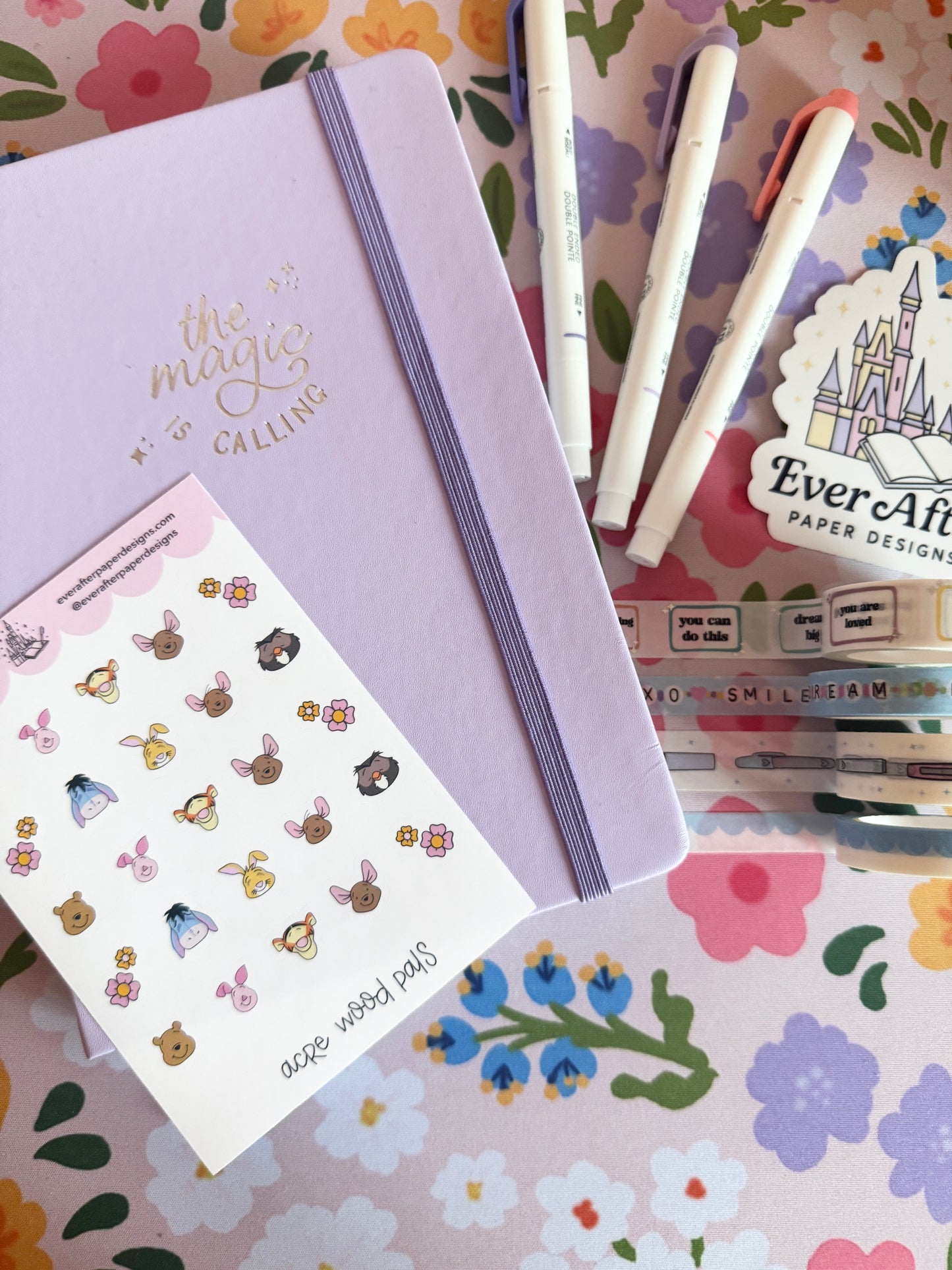 Acre Wood Characters Sticker Sheet