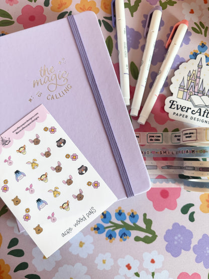 Acre Wood Characters Sticker Sheet