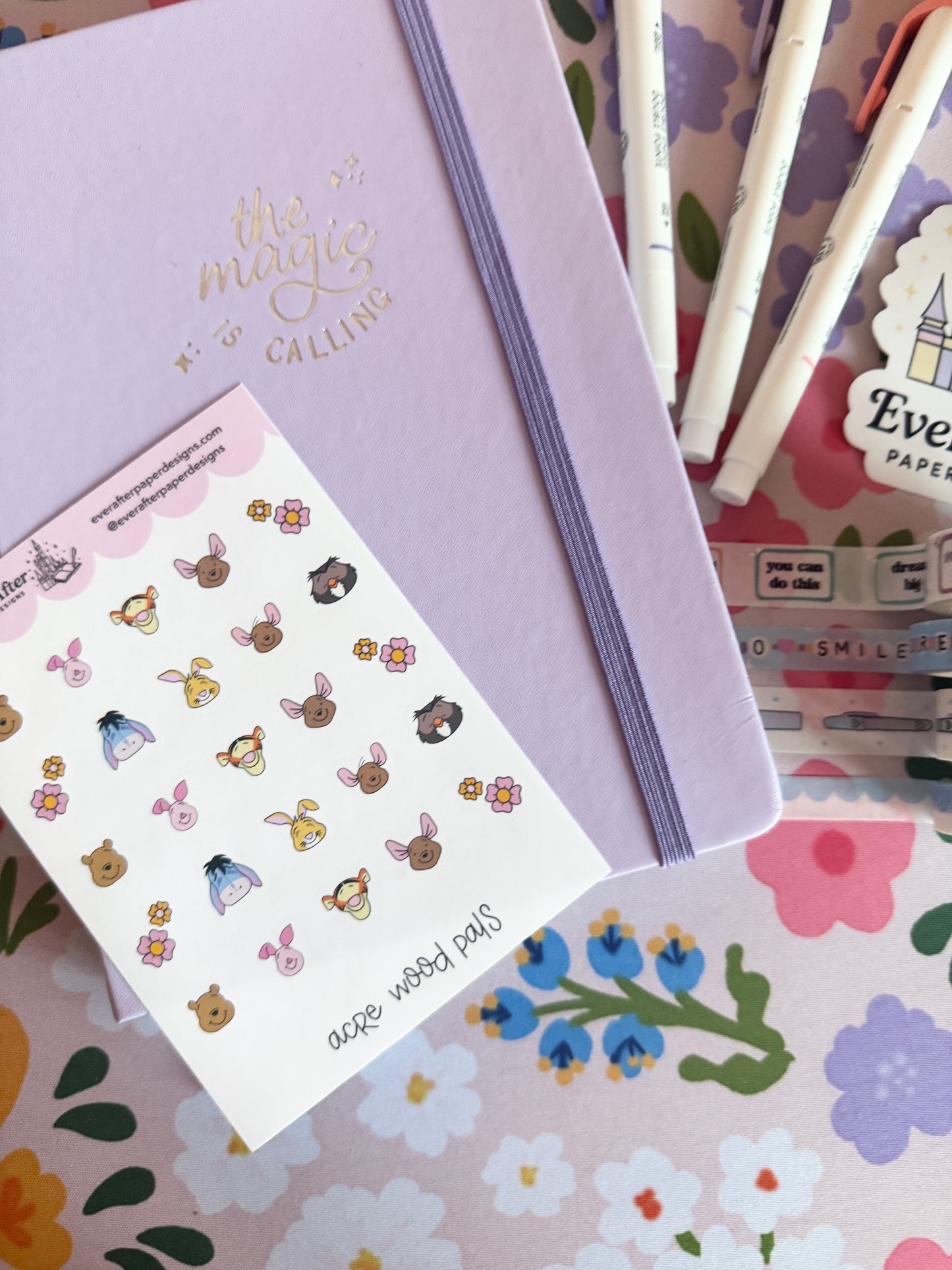 Acre Wood Characters Sticker Sheet