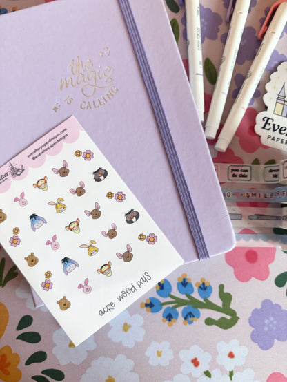 Acre Wood Characters Sticker Sheet