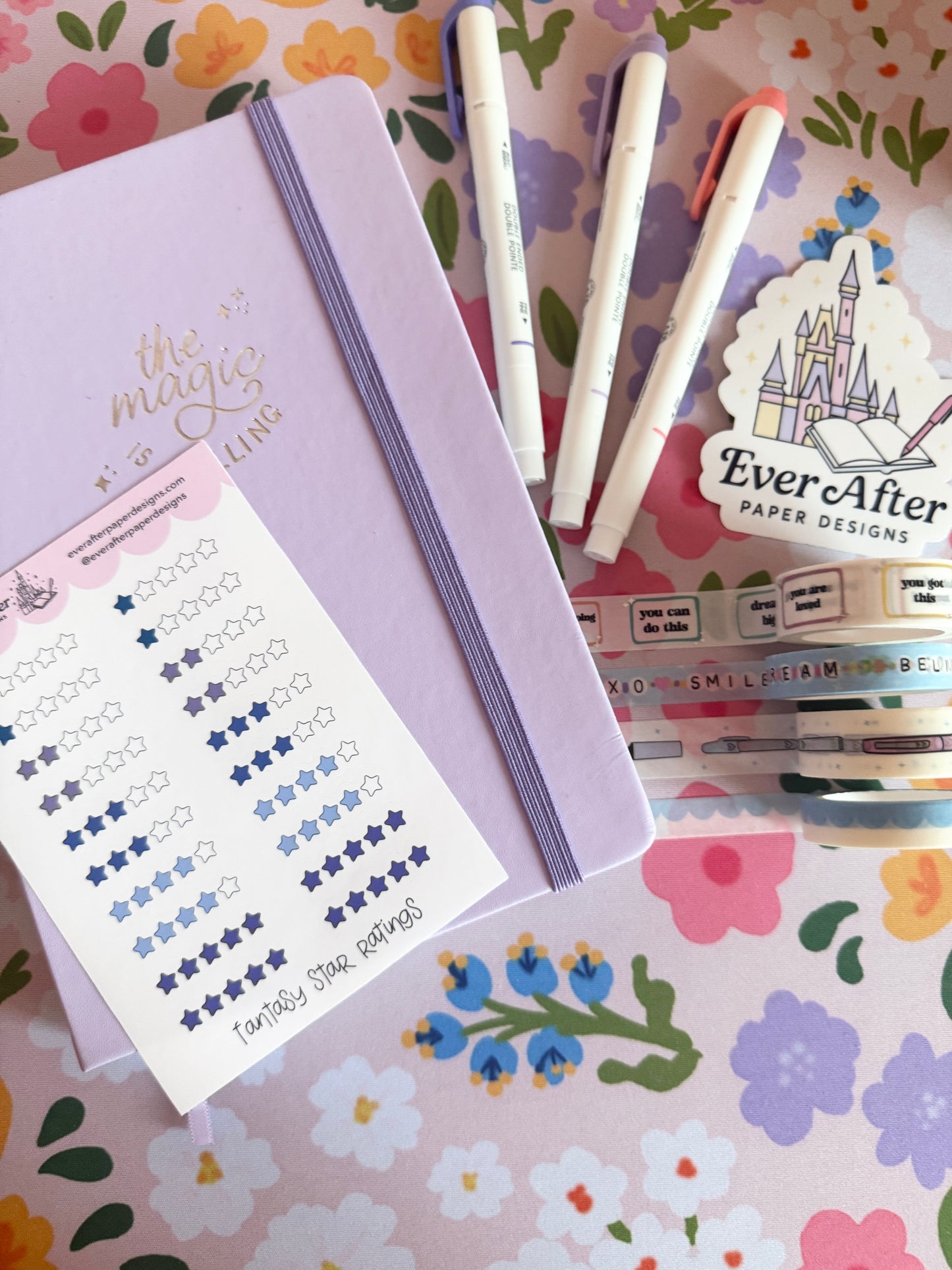 Fantasy Star Ratings Sticker Sheet