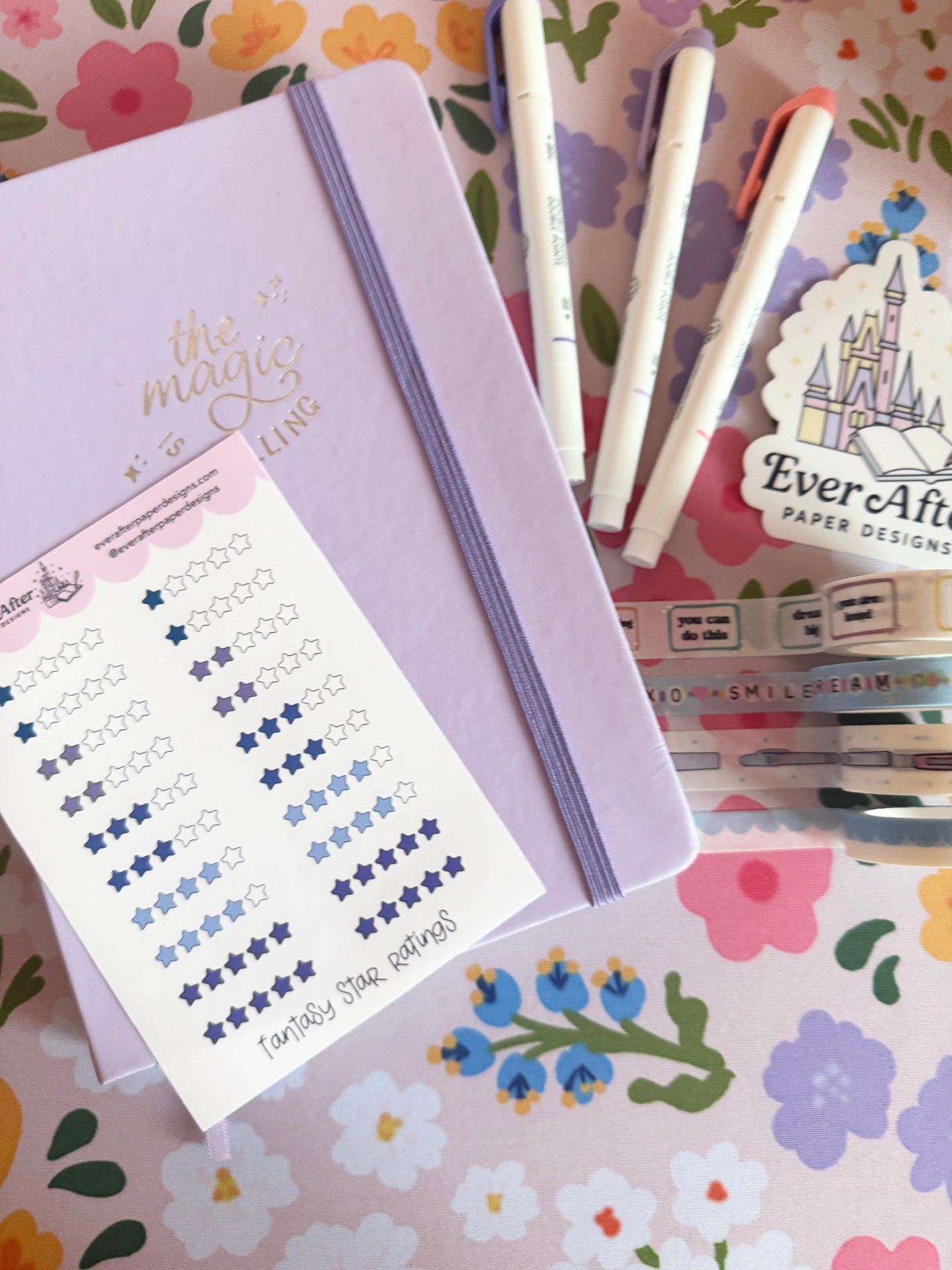 Fantasy Star Ratings Sticker Sheet