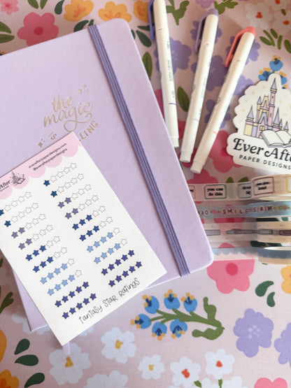 Fantasy Star Ratings Sticker Sheet