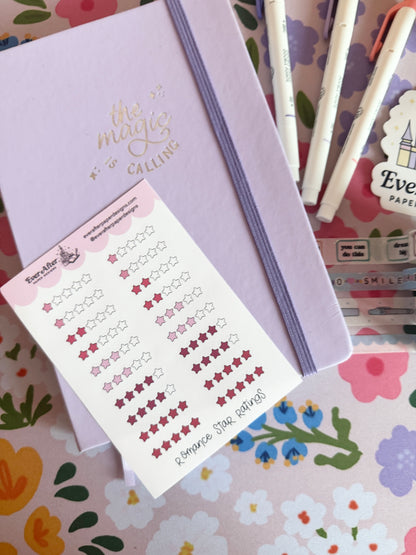 Romance Star Ratings Sticker Sheet
