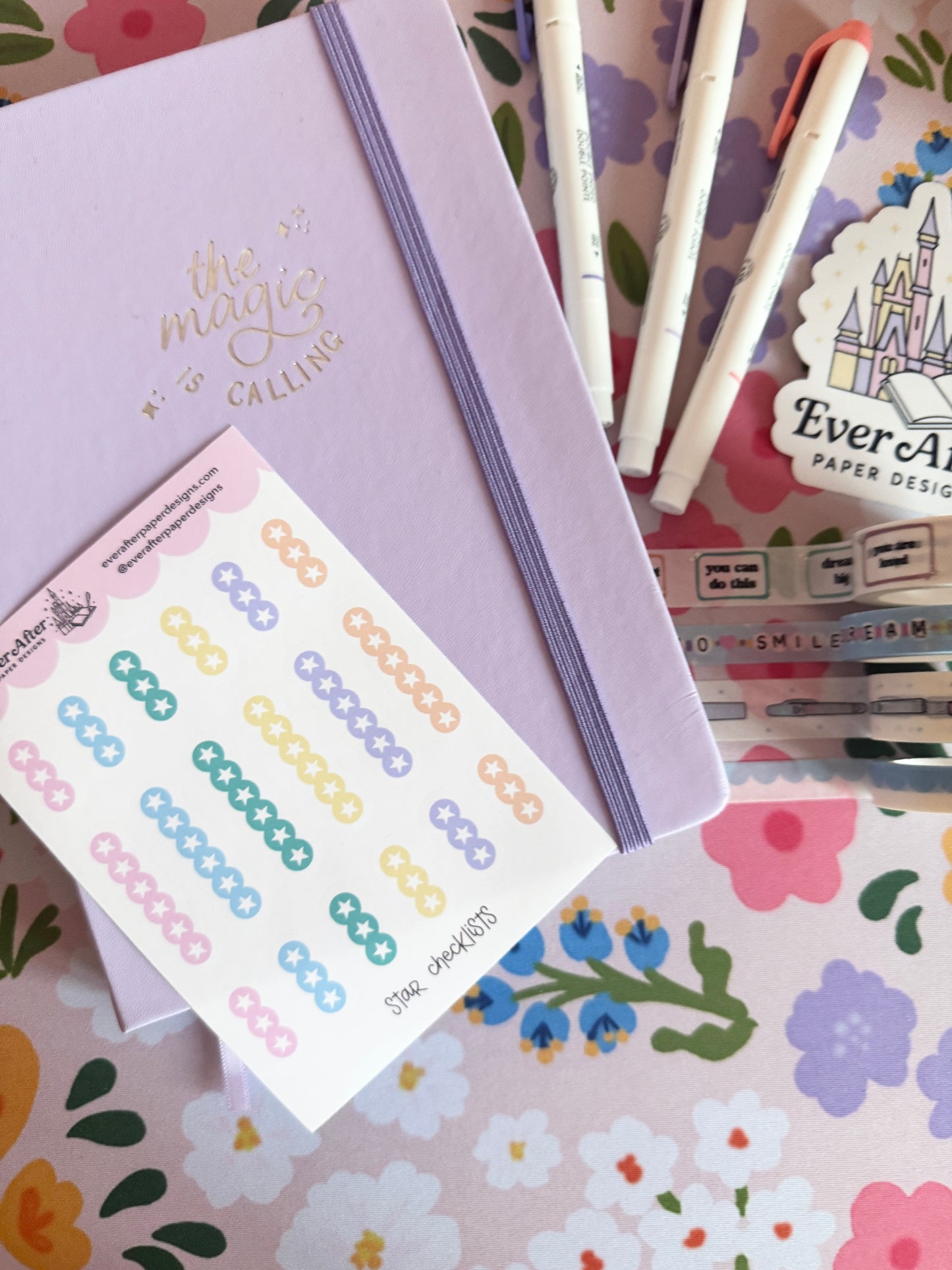 Star Checklists Sticker Sheet