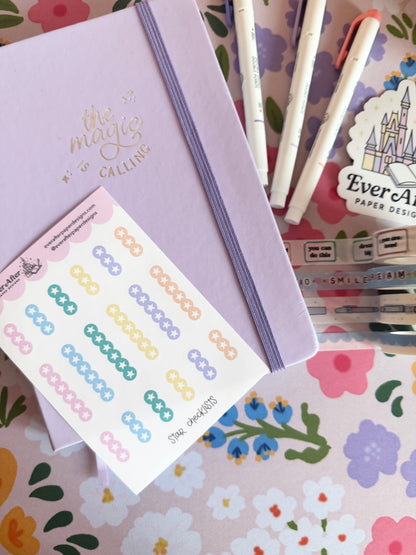 Star Checklists Sticker Sheet