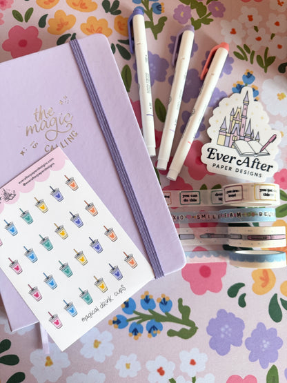 Magical Drink Cups Sticker Sheet
