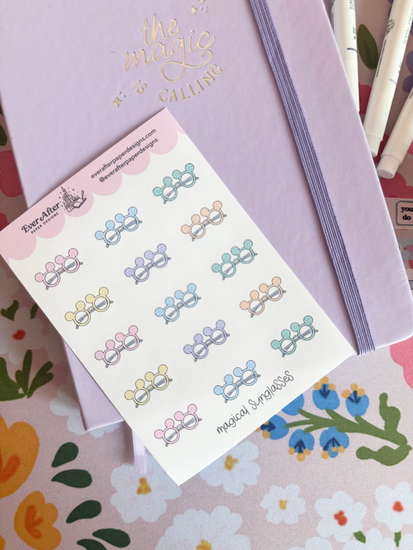 Magical Sunglasses Sticker Sheet