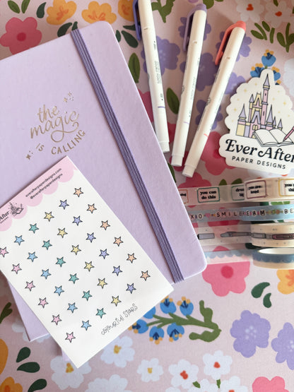 Colourful Stars Sticker Sheet