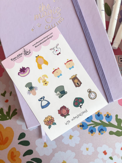 Into Wonderland Sticker Sheet