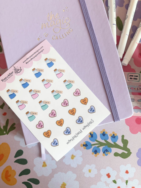 Wonderland Wonders Sticker Sheet