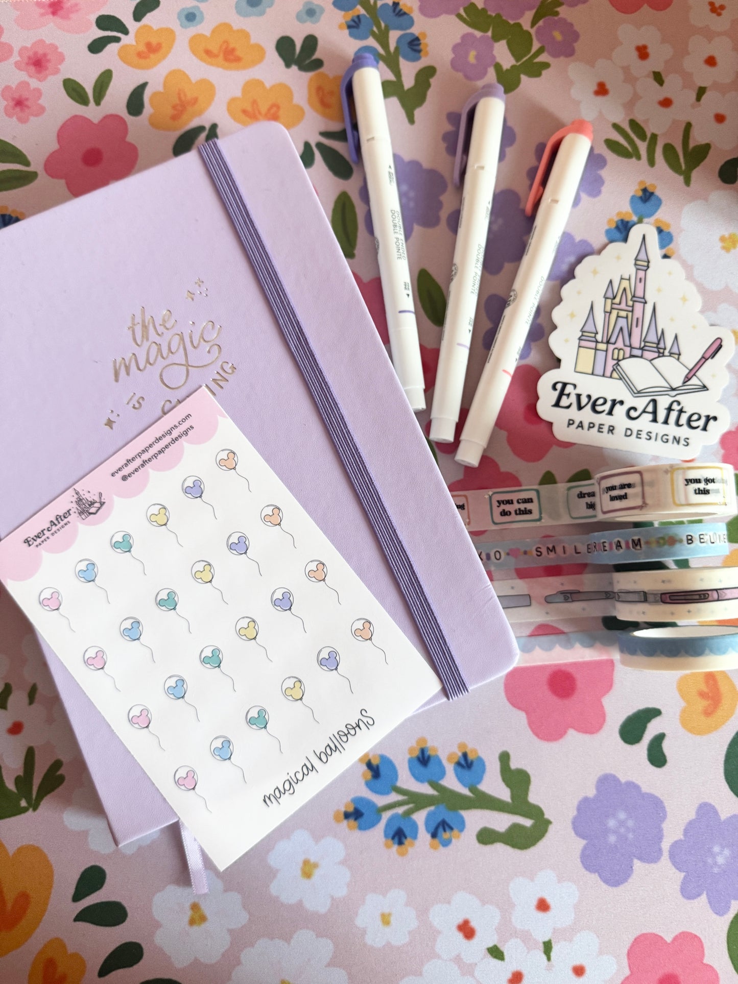 Magical Balloons Sticker Sheet