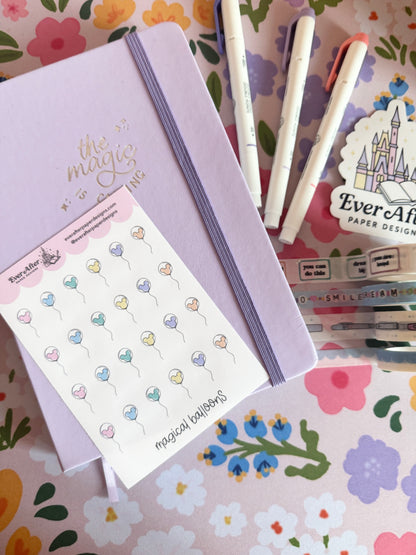Magical Balloons Sticker Sheet