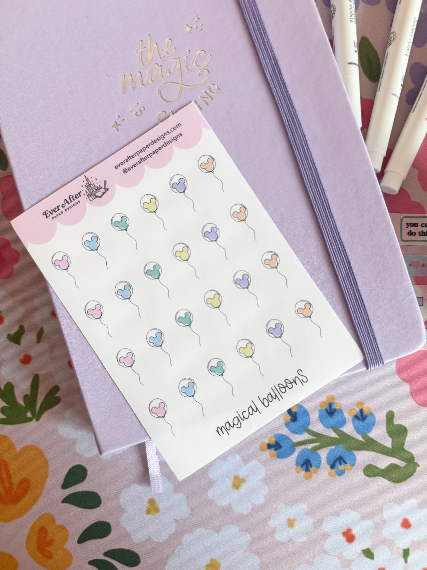 Magical Balloons Sticker Sheet