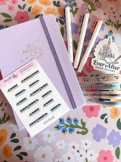 Monorail Sticker Sheet