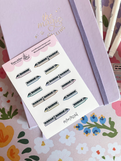 Monorail Sticker Sheet