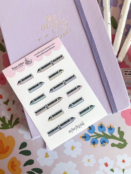 Monorail Sticker Sheet