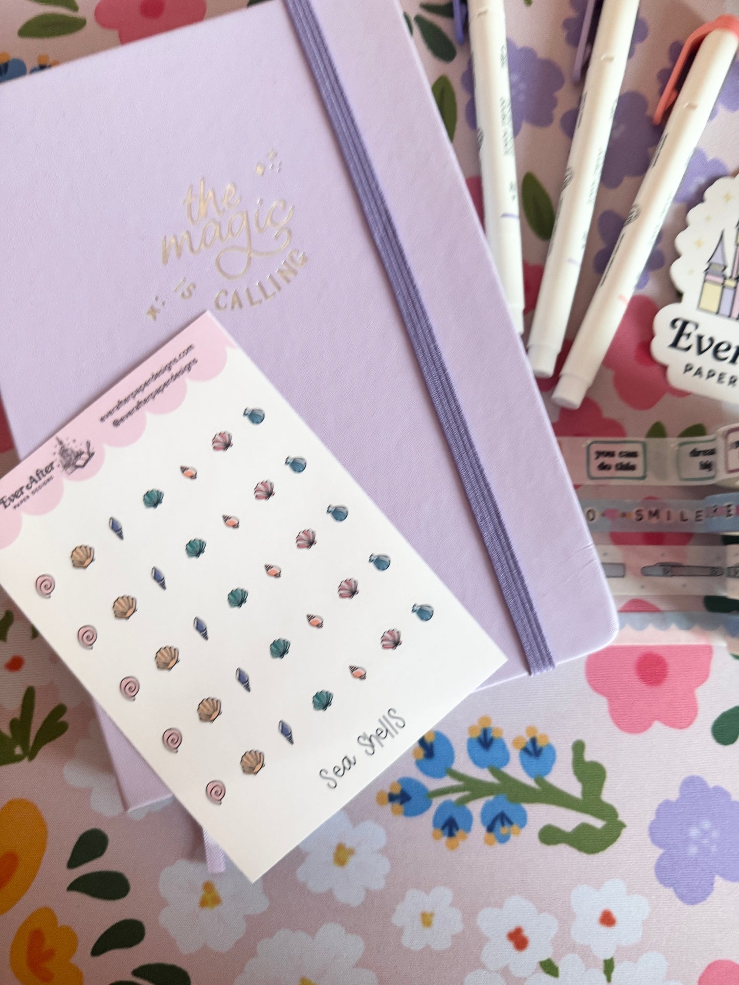 Sea Shells Sticker Sheet