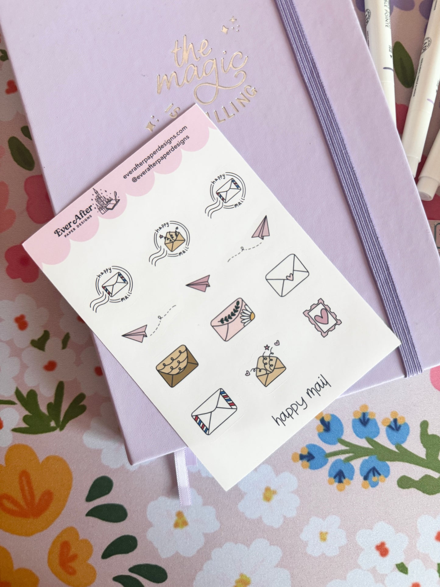 Happy Mail Sticker Sheet