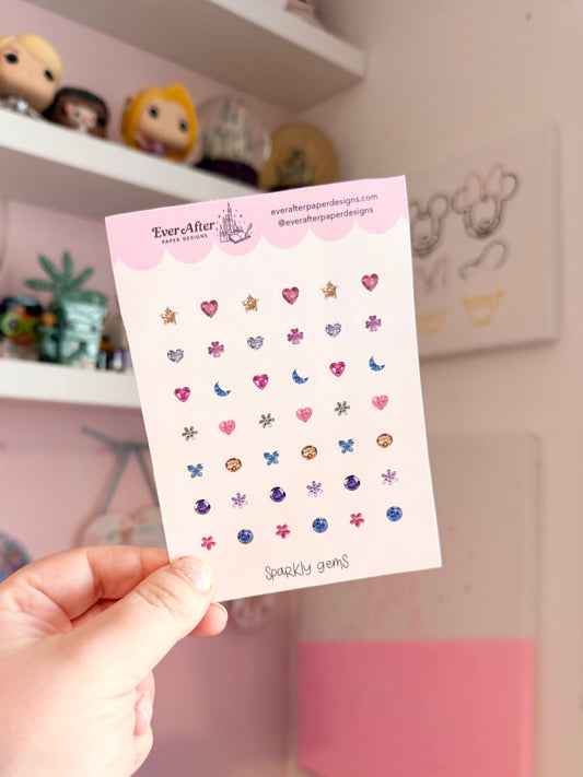 Sparkly Gems Sticker Sheet