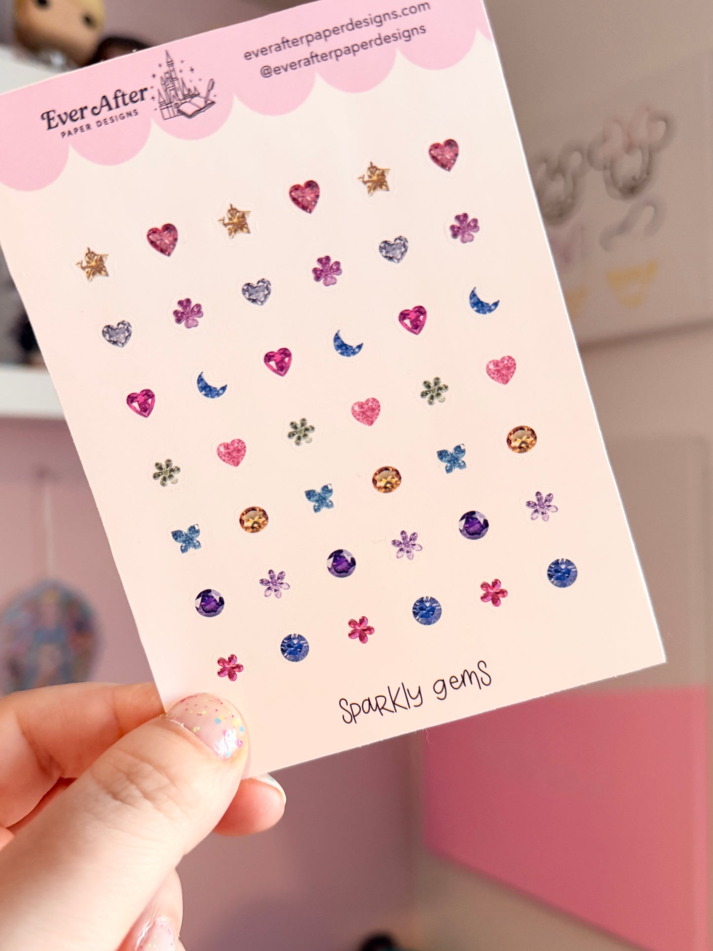 Sparkly Gems Sticker Sheet