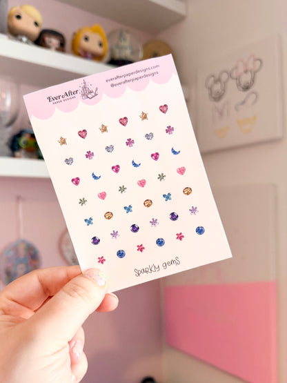 Sparkly Gems Sticker Sheet