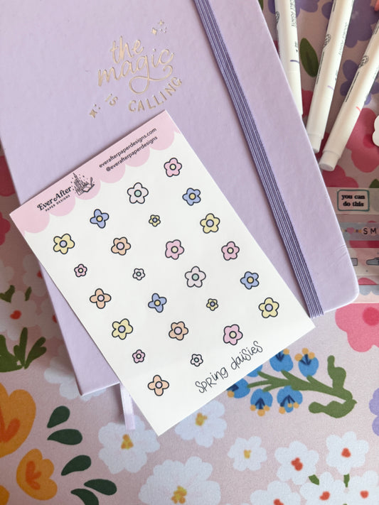 Spring Daisies Sticker Sheet