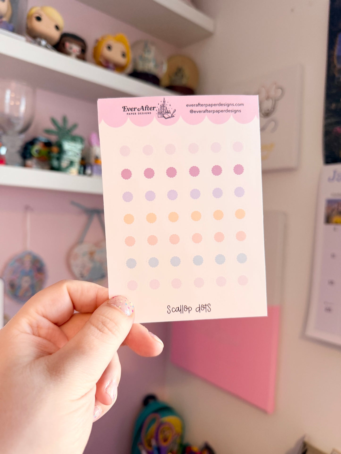 Scallop Dots Sticker Sheet