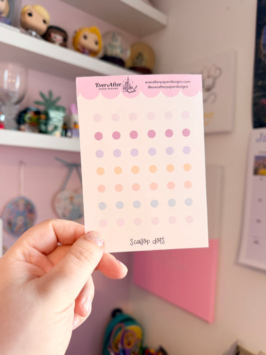 Scallop Dots Sticker Sheet