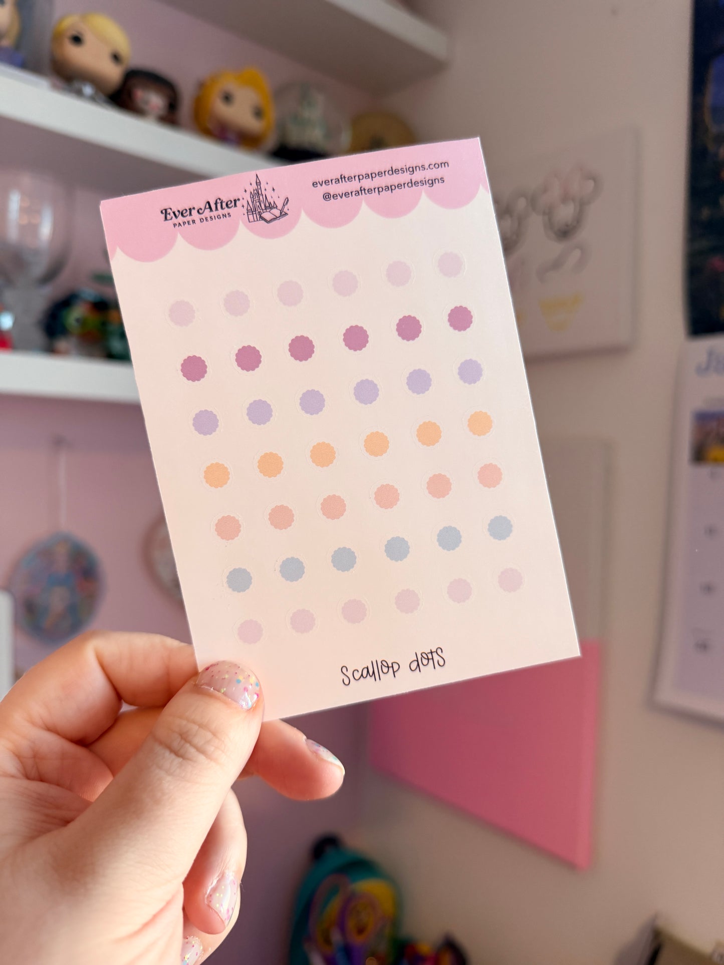 Scallop Dots Sticker Sheet