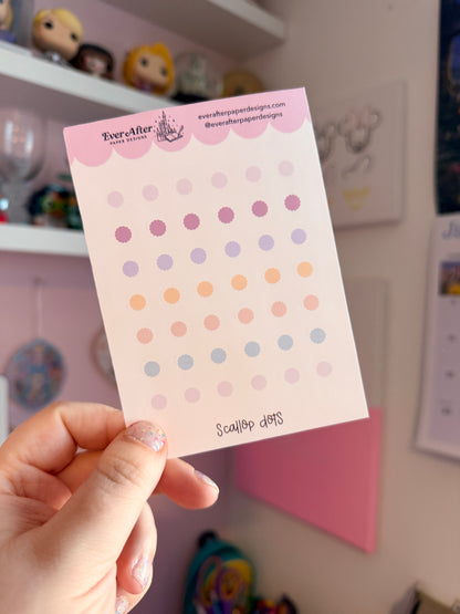 Scallop Dots Sticker Sheet