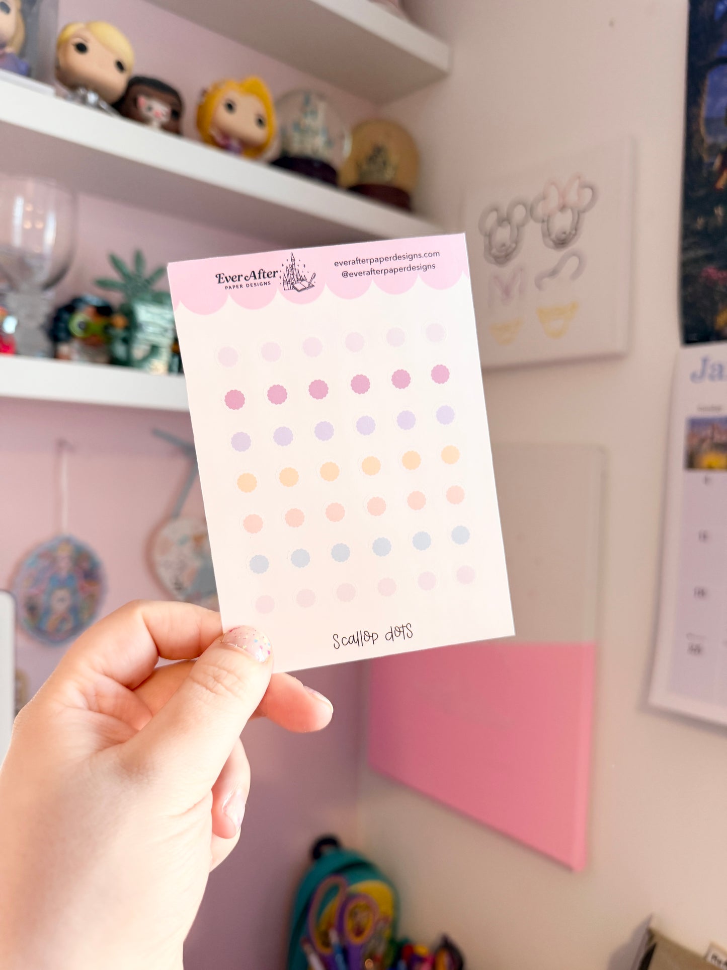 Scallop Dots Sticker Sheet