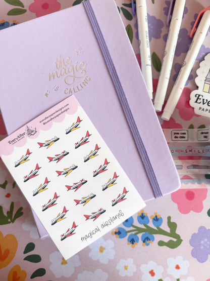 Magical Airplanes Sticker Sheet