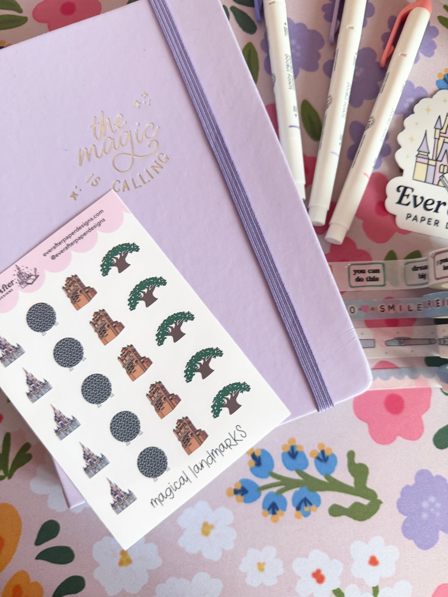 Magical Landmarks Sticker Sheet
