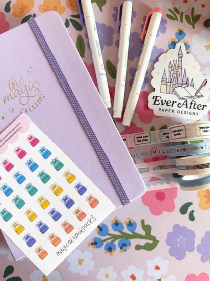 Magical Backpacks Sticker Sheet