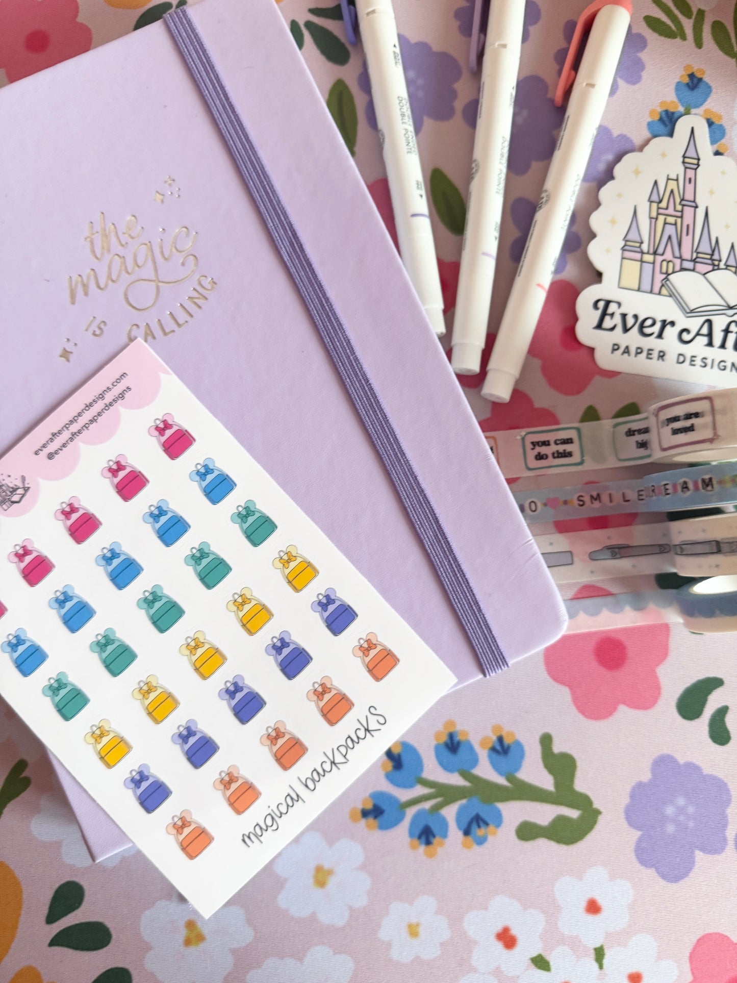 Magical Backpacks Sticker Sheet