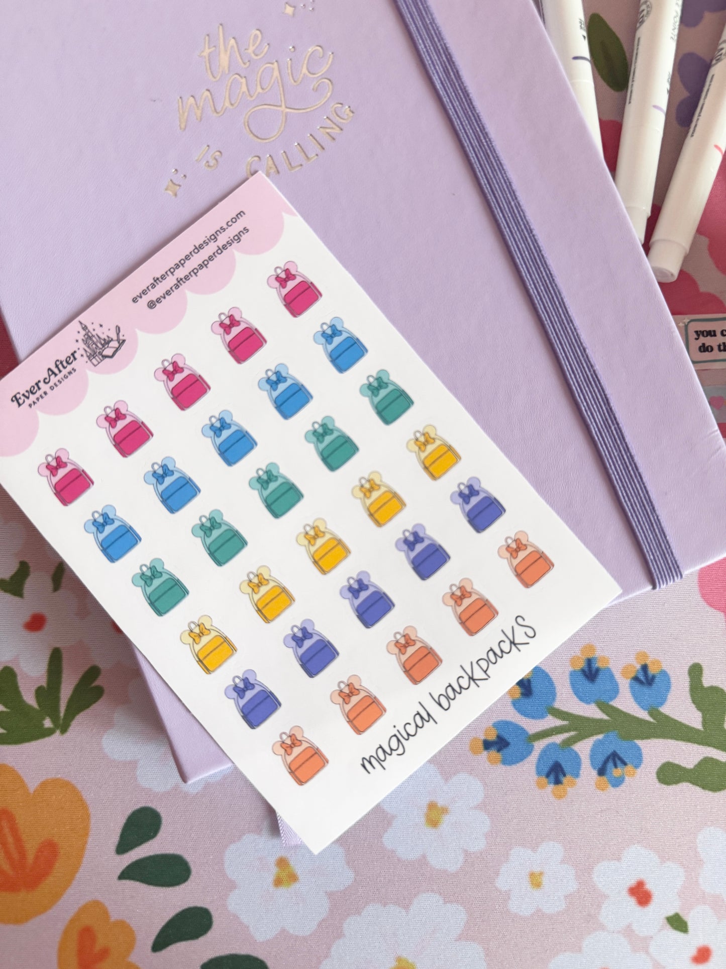 Magical Backpacks Sticker Sheet