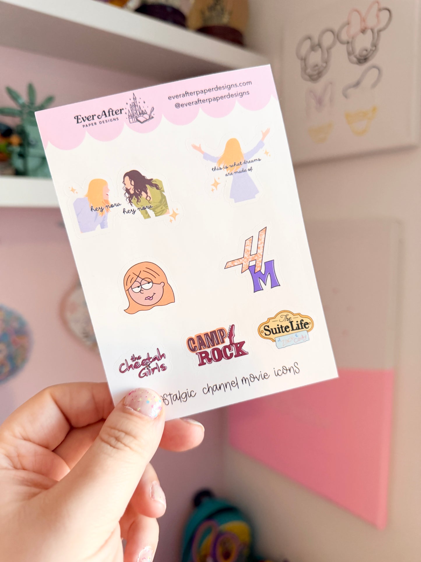 Nostalgic Channel Movie Icons Sticker Sheet