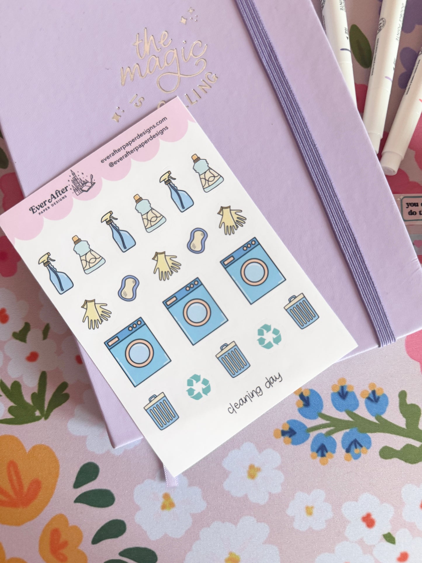 Cleaning Day Sticker Sheet
